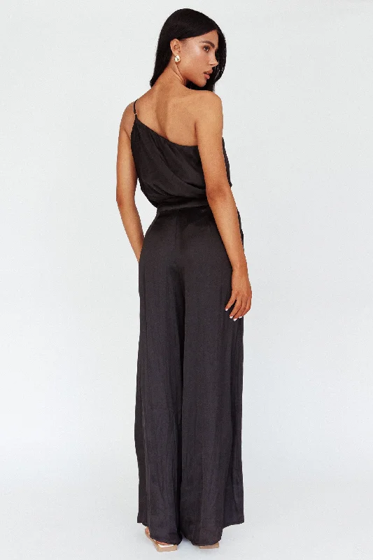 Pollina Wide Leg Pants Black