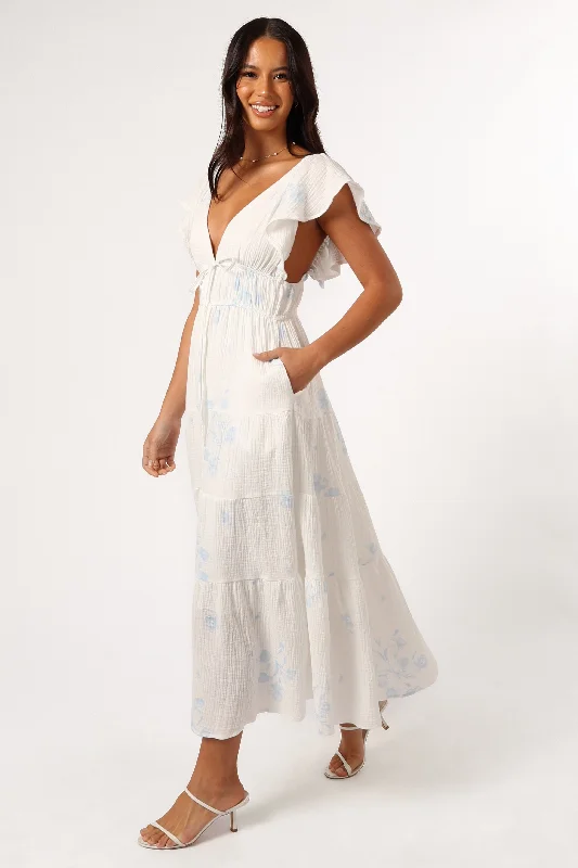 Elowen Midi Dress - Off White