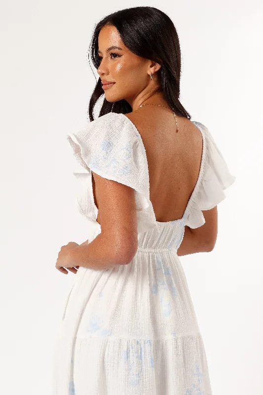 Elowen Midi Dress - Off White