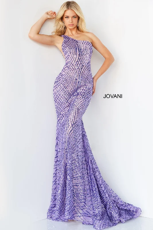 Jovani 06517 One Shoulder Long Prom Dress