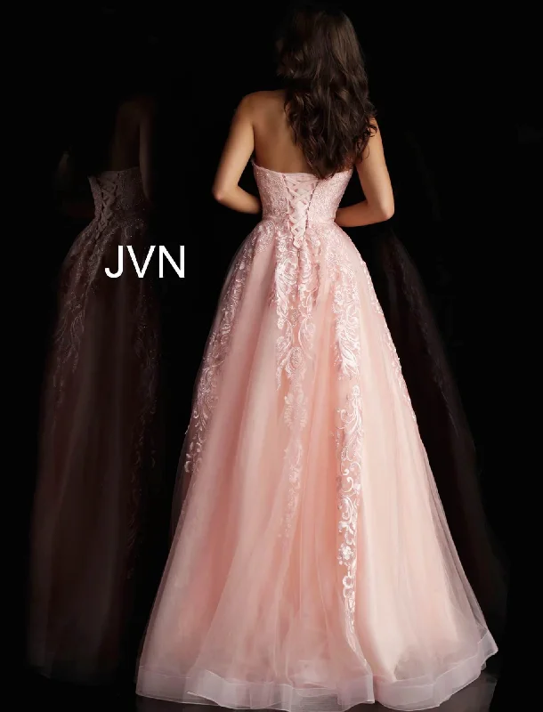 Jovani 66970 Strapless Beaded Prom Ball Gown