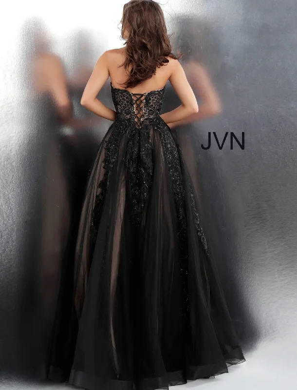 Jovani 66970 Strapless Beaded Prom Ball Gown