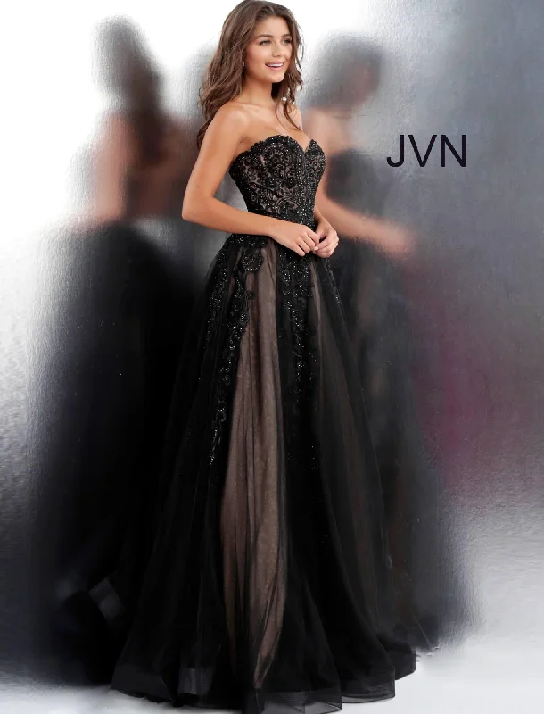 Jovani 66970 Strapless Beaded Prom Ball Gown