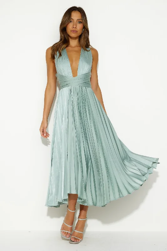 Prime Asset Midi Dress Sage