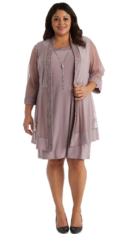 R&M Richards 5394W Short Plus Size Formal Dress Sale