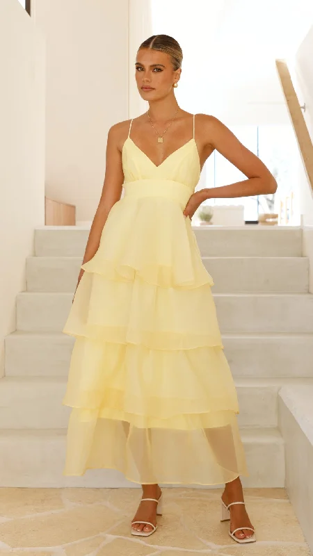 Shayla Maxi Dress - Yellow