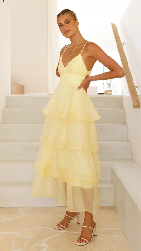 Shayla Maxi Dress - Yellow