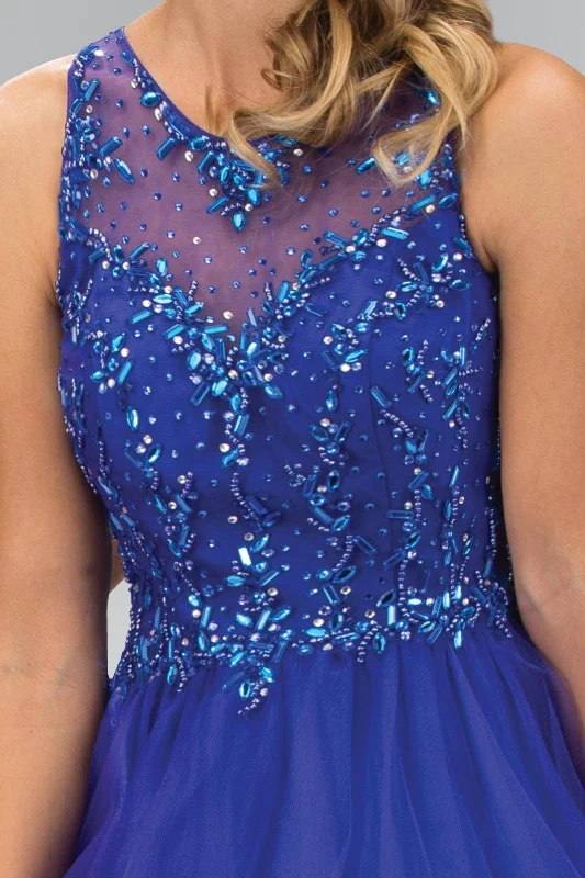 Sleeveless Tulle Short Prom Dress