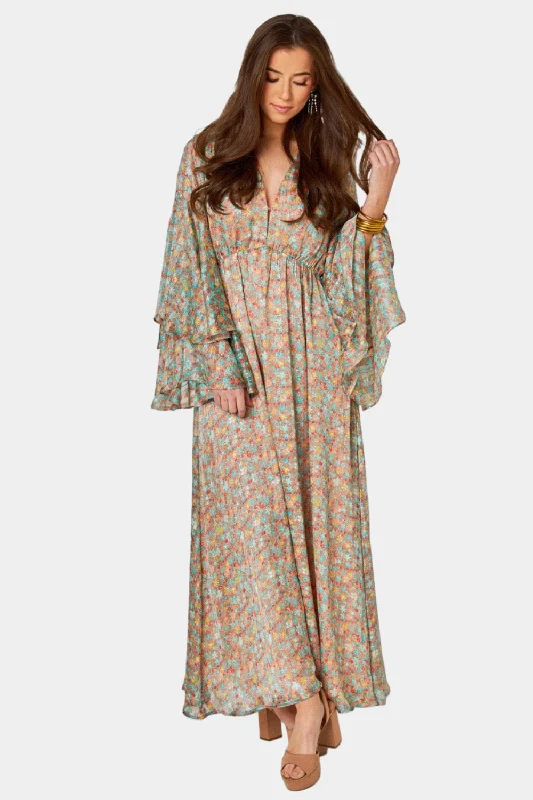 Colette Long Sleeve Maxi Dress - Boca