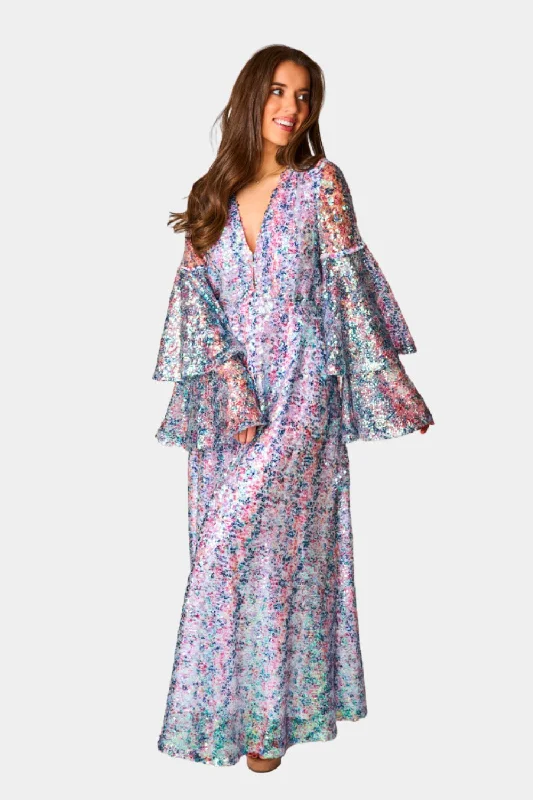 Colette Long Sleeve Maxi Dress -  Flash