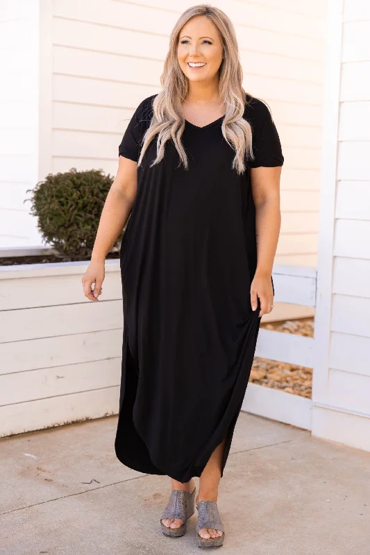 Enchanting Memory Maxi Dress, Black