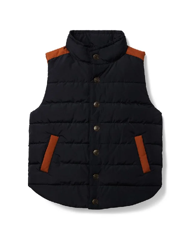 Janie and Jack Colorblocked Quilted Puffer Vest