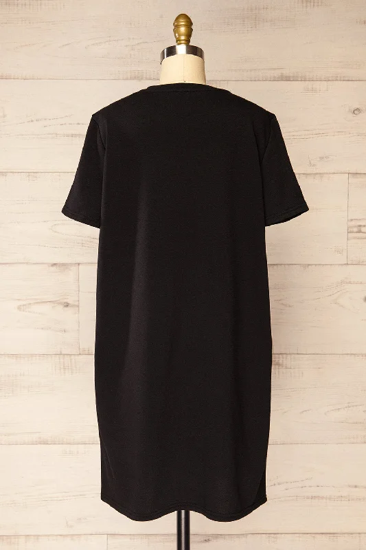 Jerzey Black | T-Shirt Dress w/ Pockets