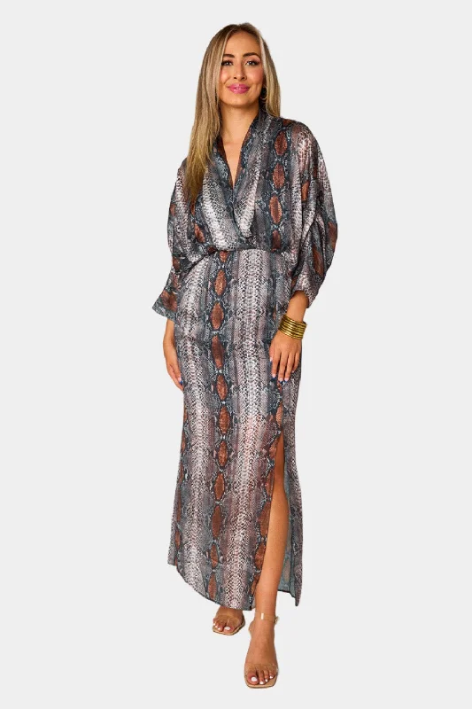 Jude Long Sleeve Maxi Dress - Slinky