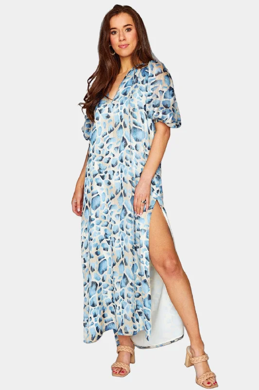 Pamela Caftan Maxi Dress - Santorini