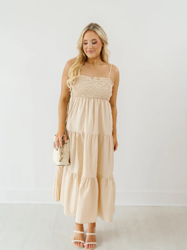 Brighton Tiered Midi Dress